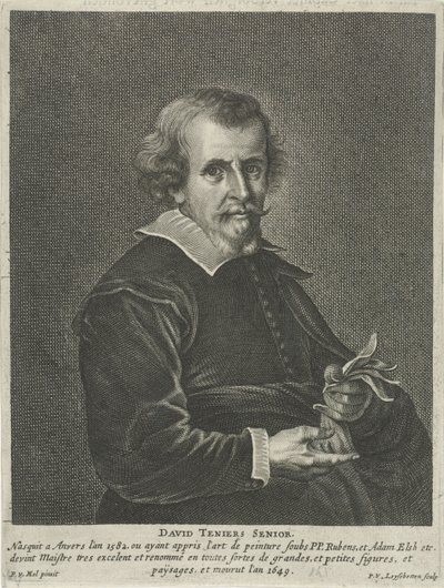 Portrait of David Teniers I by Peter van Liesebetten